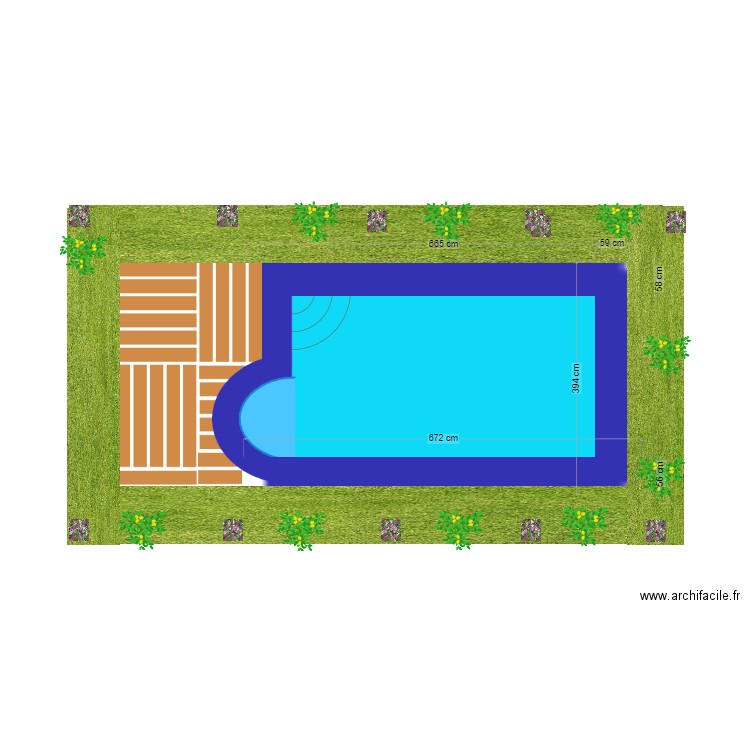 picsine. Plan de 0 pièce et 0 m2