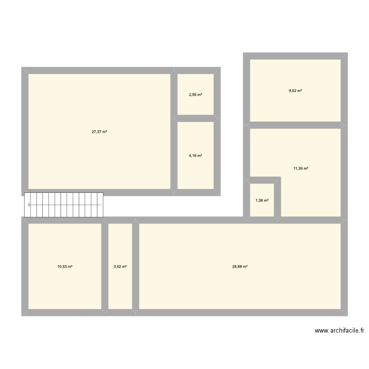 Maison romagnat 1. Plan de 9 pièces et 99 m2