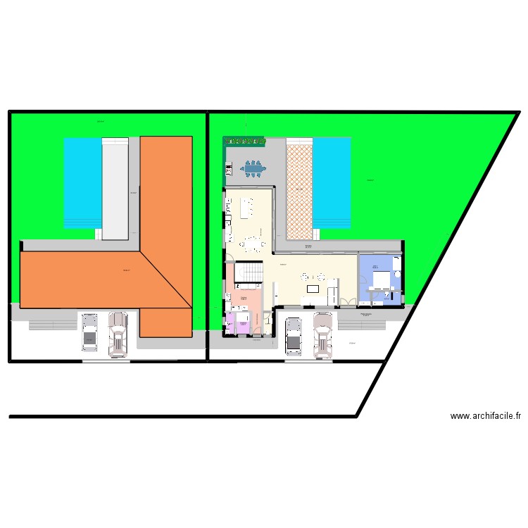 CHEZ MOI VERSION ALTEA. Plan de 29 pièces et 1377 m2