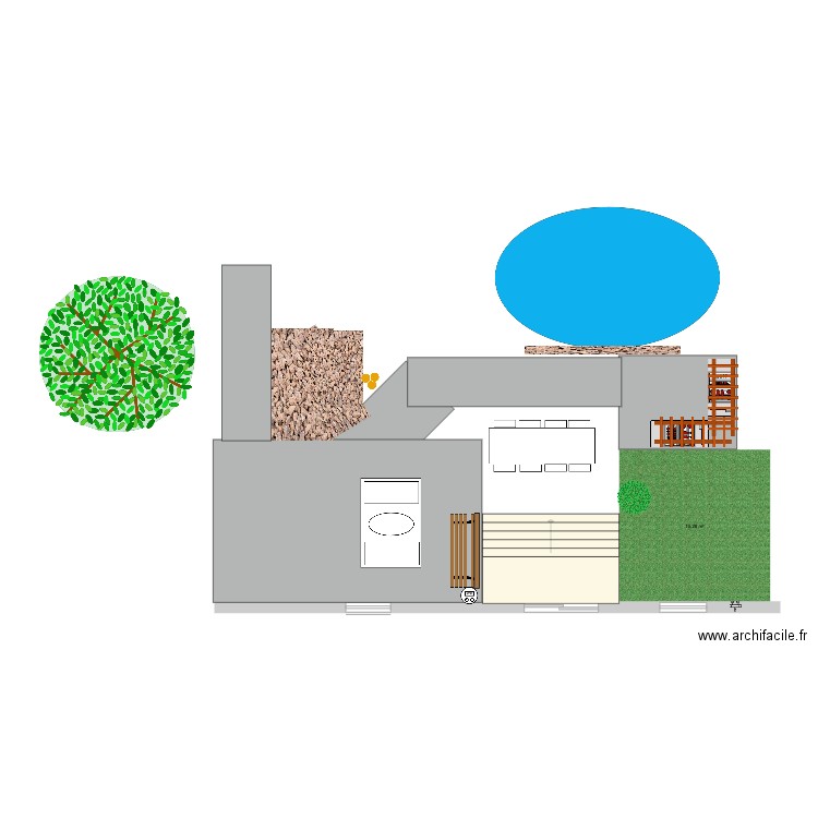 cours arrière 2025 Alex. Plan de 0 pièce et 0 m2