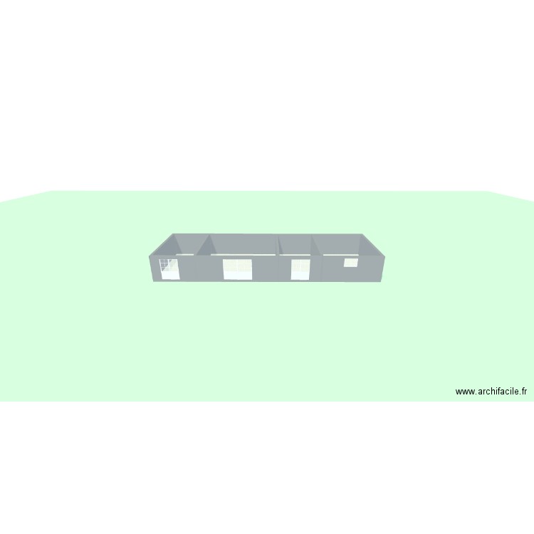 maison. Plan de 4 pièces et 146 m2