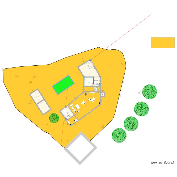 PETRA2. Plan de 8 pièces et 111 m2