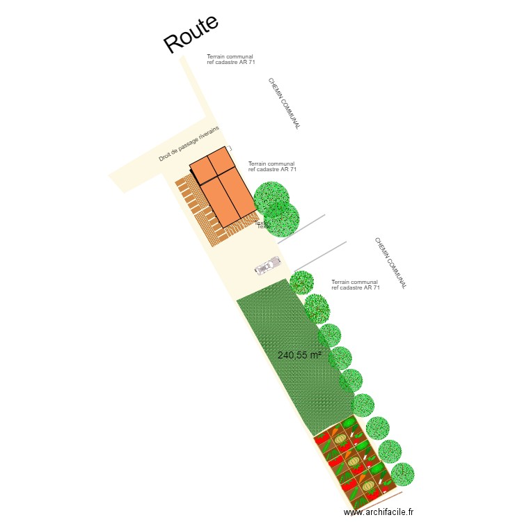 VUE DU CIEL . Plan de 0 pièce et 0 m2