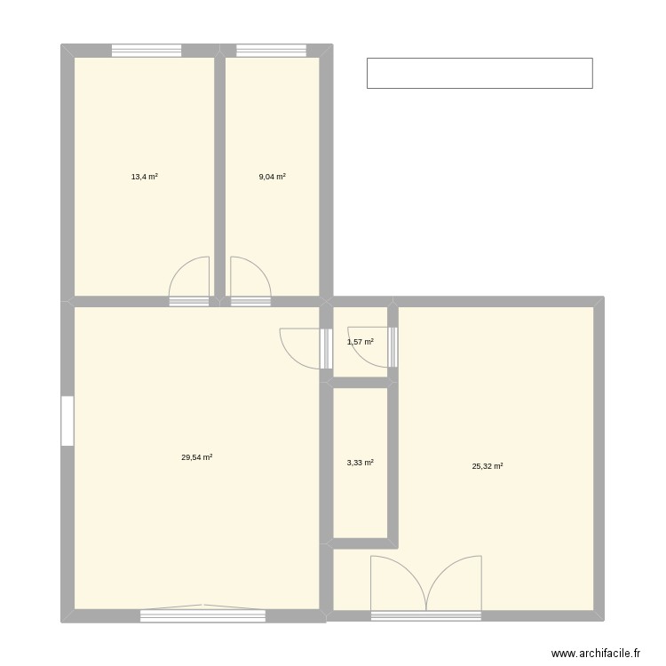 MarionNewCab. Plan de 6 pièces et 82 m2