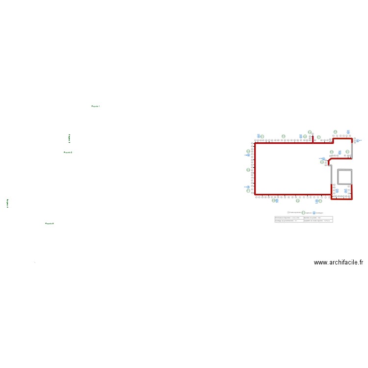 Bracco. Plan de 2 pièces et 109 m2