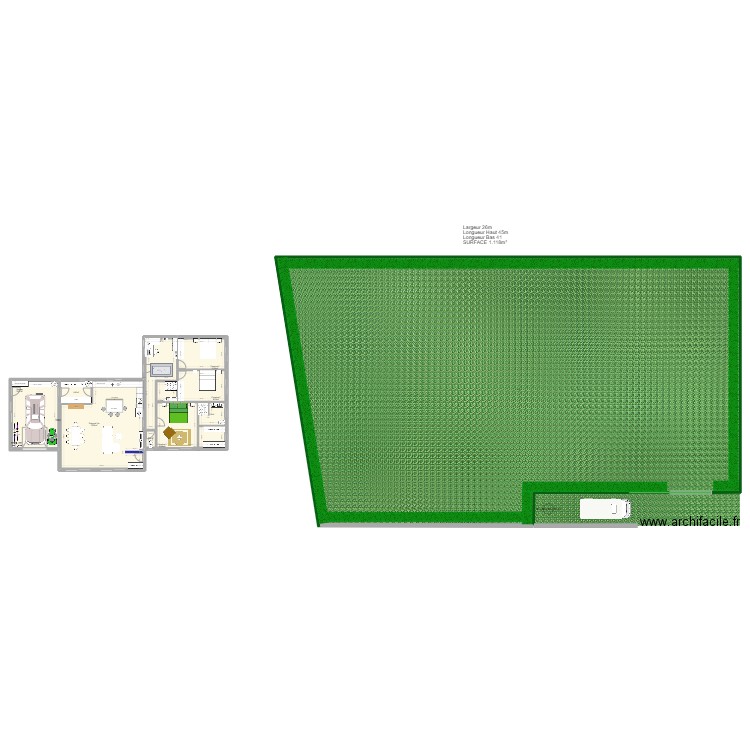 Ploulec'h_sur_cloture. Plan de 9 pièces et 177 m2