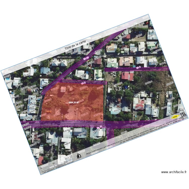 GRAVIER  PARCELLAIRE. Plan de 0 pièce et 0 m2