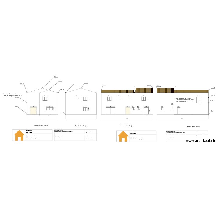 facade projet st julien. Plan de 0 pièce et 0 m2