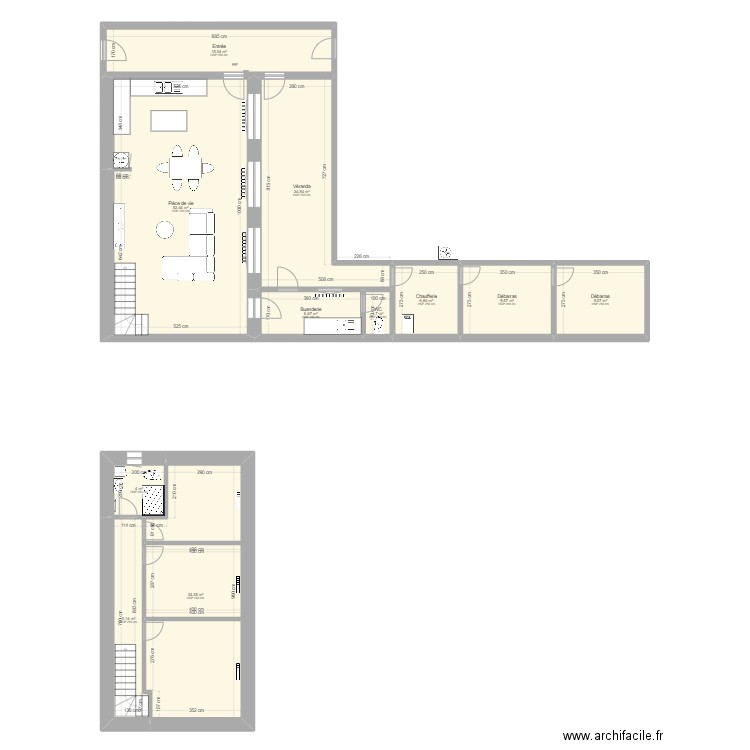 Zoël. Plan de 11 pièces et 174 m2