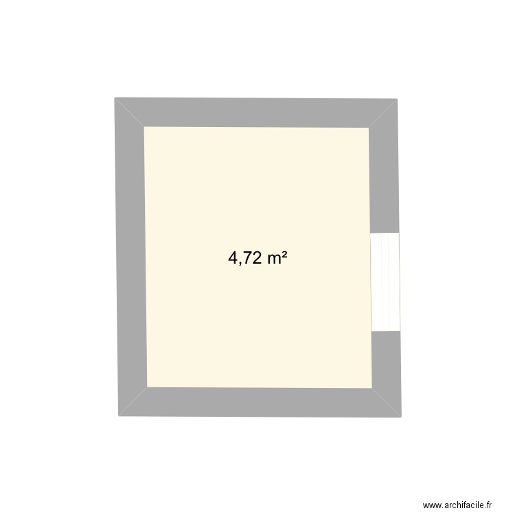 Arriere cuidine. Plan de 1 pièce et 5 m2