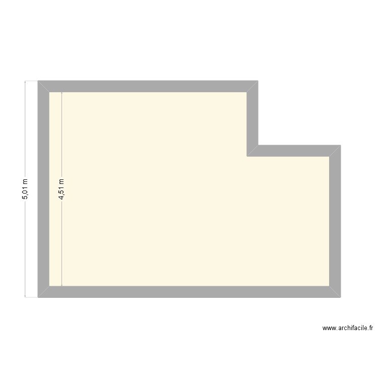 joffroy. Plan de 1 pièce et 27 m2