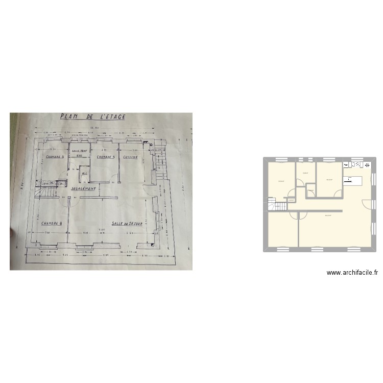 Maison capde. Plan de 7 pièces et 95 m2