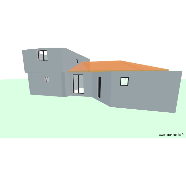 monteils. Plan de 8 pièces et 117 m2