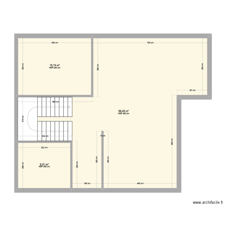 Kerkour 3.8 RC. Plan de 3 pièces et 94 m2