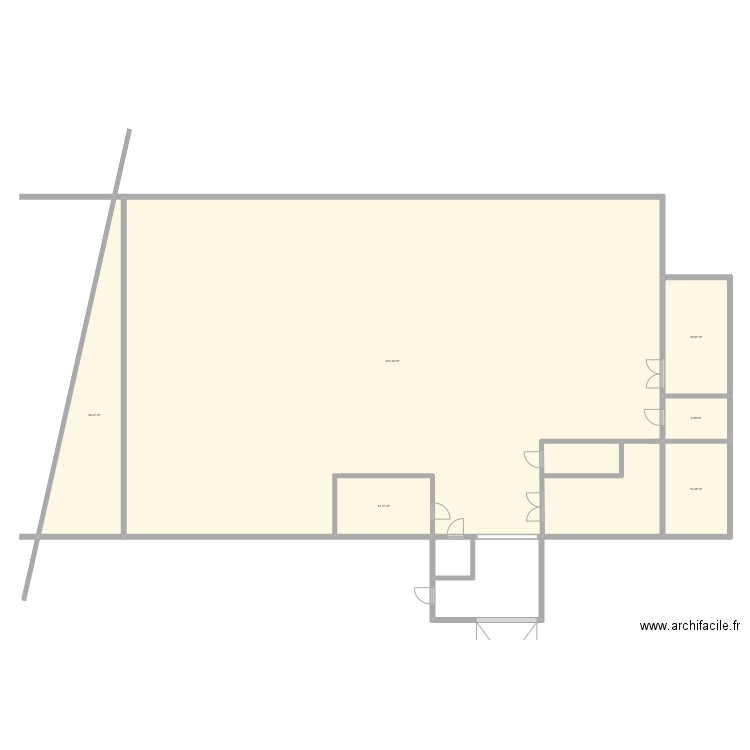 maison. Plan de 6 pièces et 513 m2