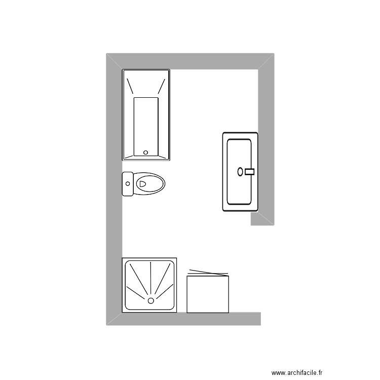 SDB. Plan de 0 pièce et 0 m2