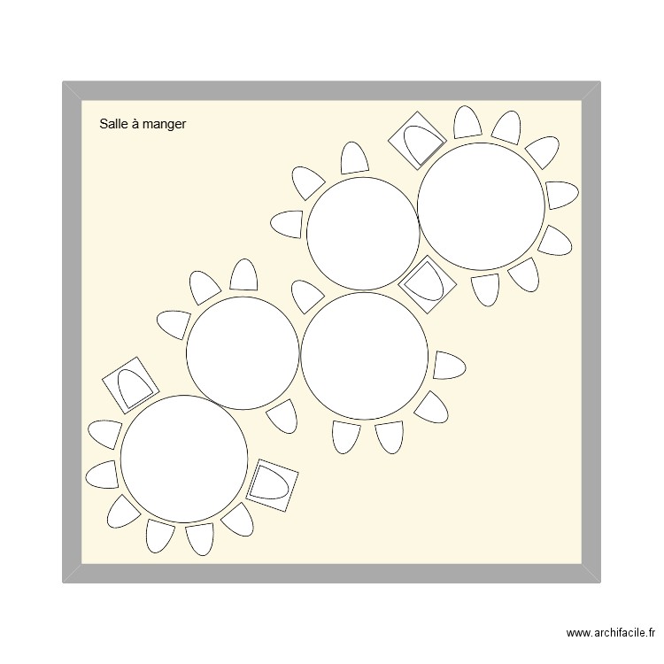 Césarge K&G. Plan de 1 pièce et 46 m2