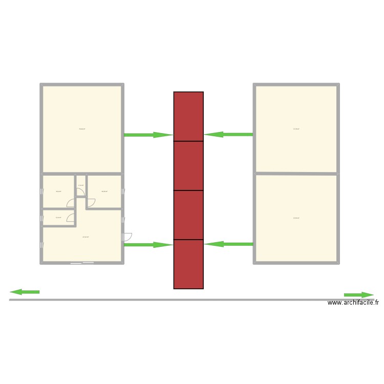 maison neuvelle. Plan de 8 pièces et 284 m2