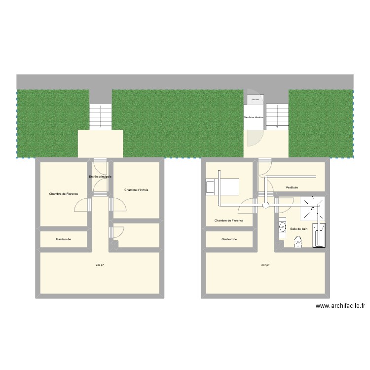 PAD0629. Plan de 13 pièces et 104 m2