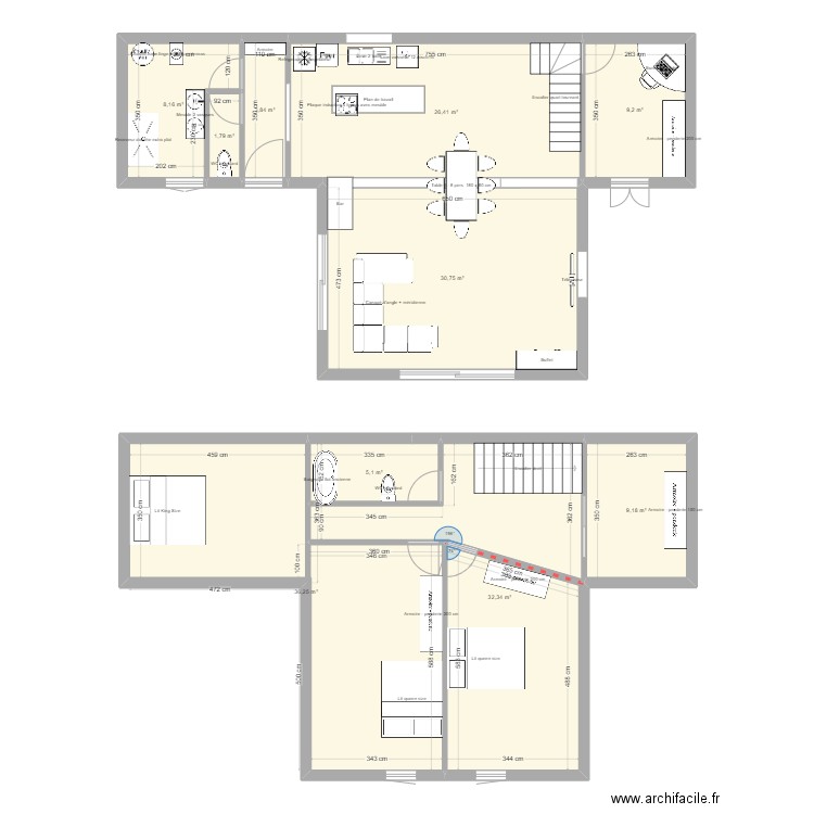 maison max. Plan de 10 pièces et 163 m2