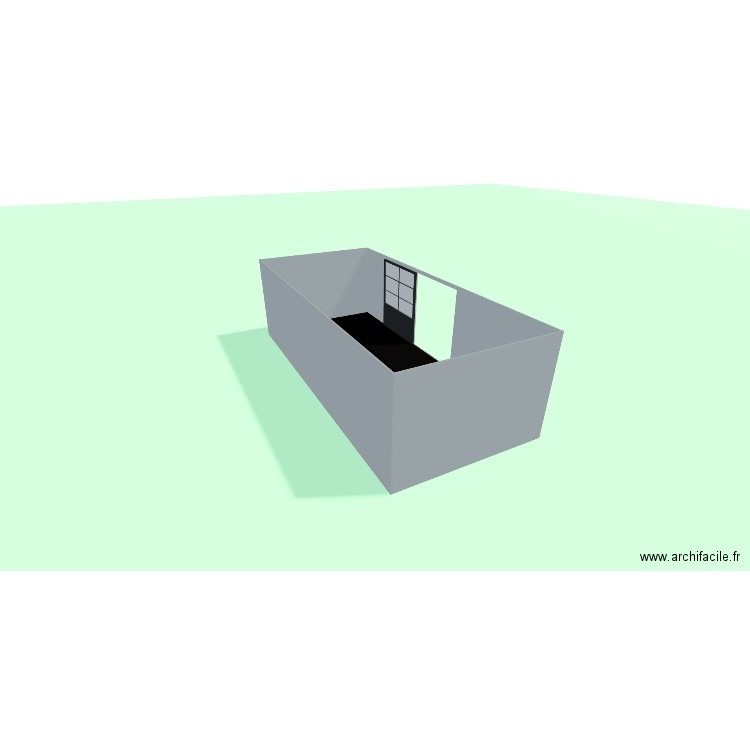 ARCHI1. Plan de 1 pièce et 35 m2