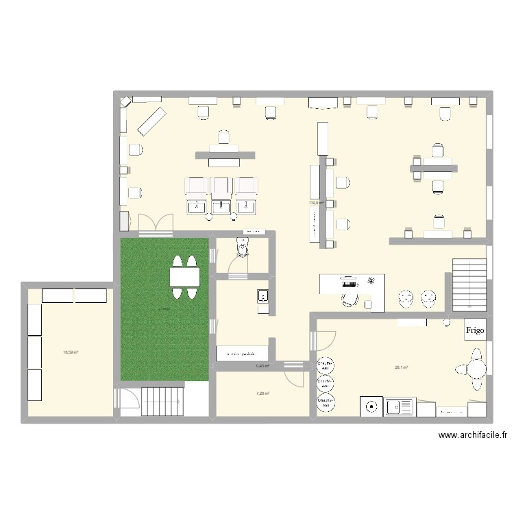 maelys. Plan de 6 pièces et 178 m2