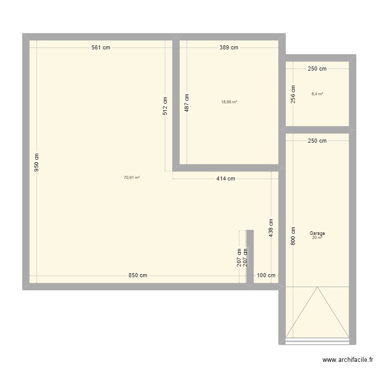 titoua. Plan de 4 pièces et 116 m2