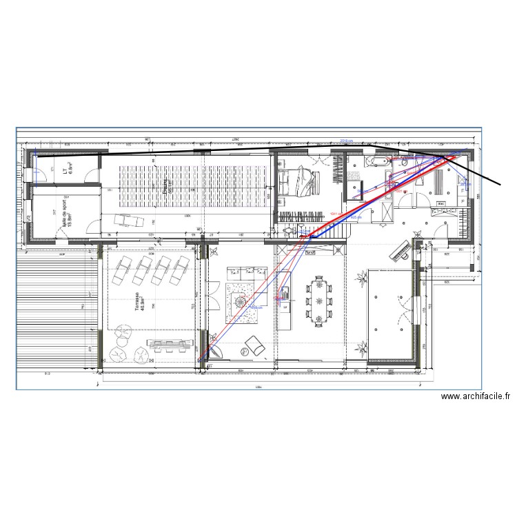 PLAN PLOMBERIE RDC 1. Plan de 0 pièce et 0 m2