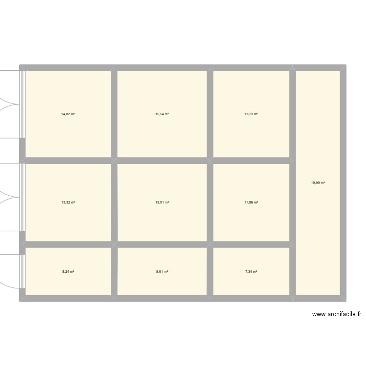 plan maison. Plan de 10 pièces et 127 m2