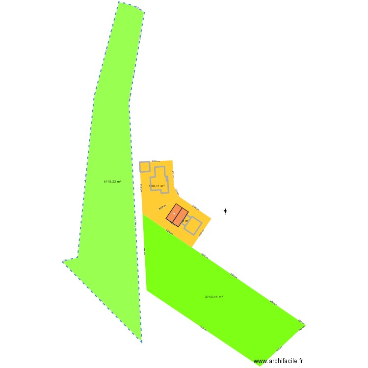 test. Plan de 6 pièces et 311 m2