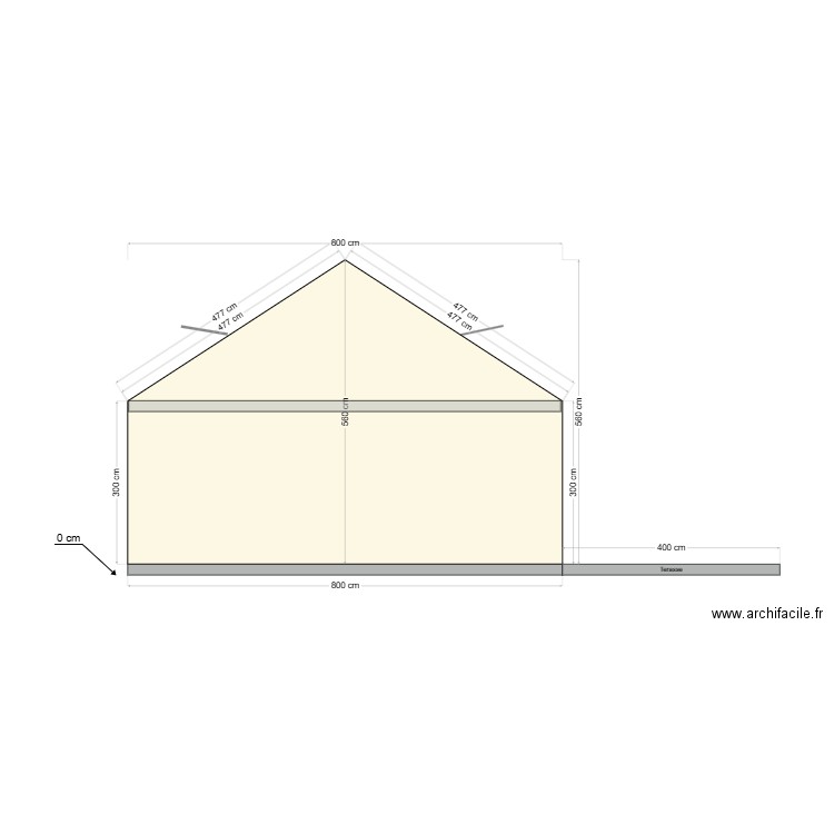 adri - coupe existant. Plan de 0 pièce et 0 m2