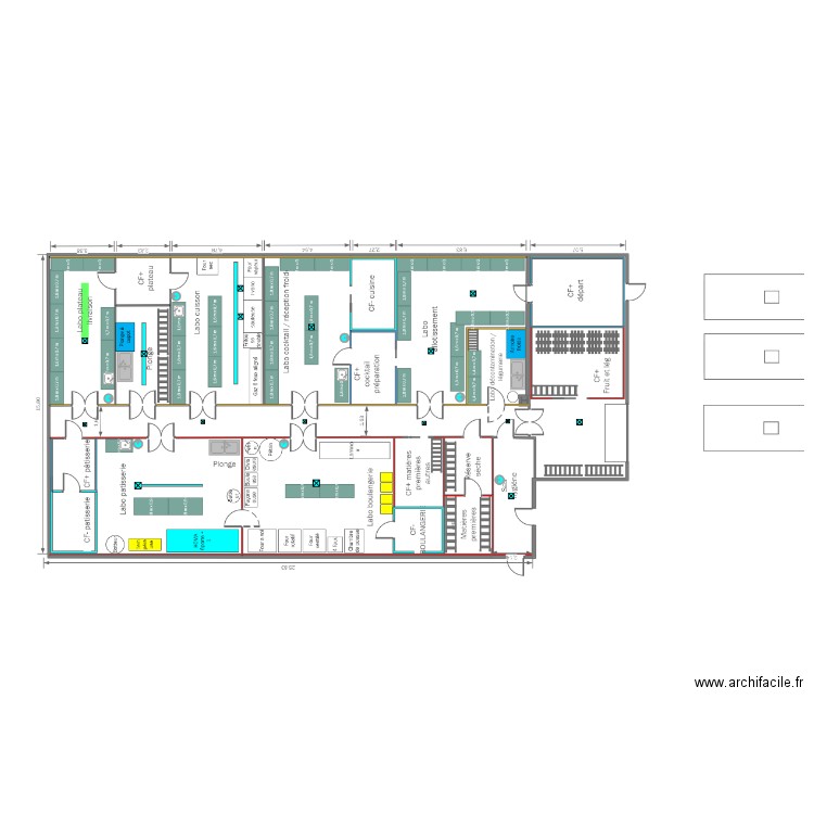 traiteur . Plan de 0 pièce et 0 m2