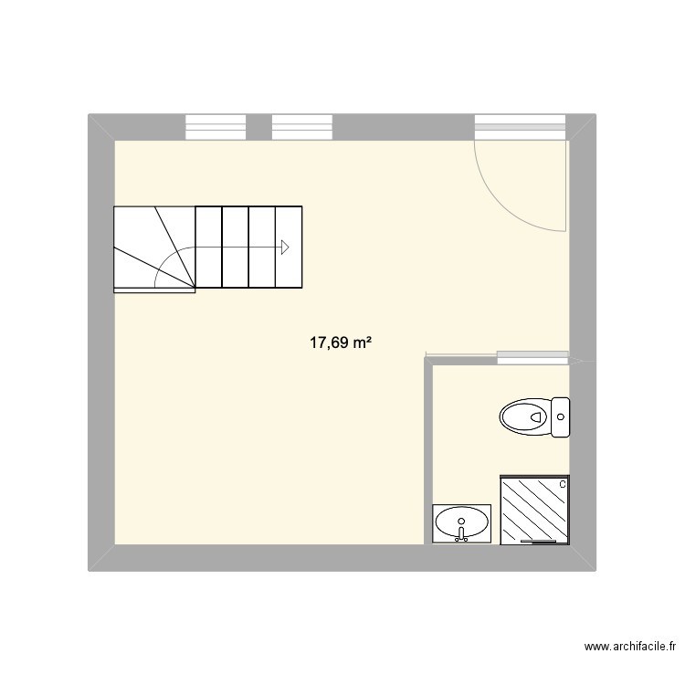 LESCURE &. Plan de 1 pièce et 18 m2