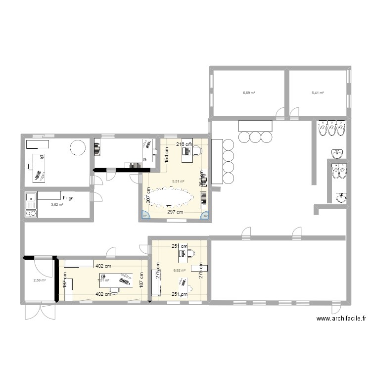 Site nouveau. Plan de 7 pièces et 42 m2