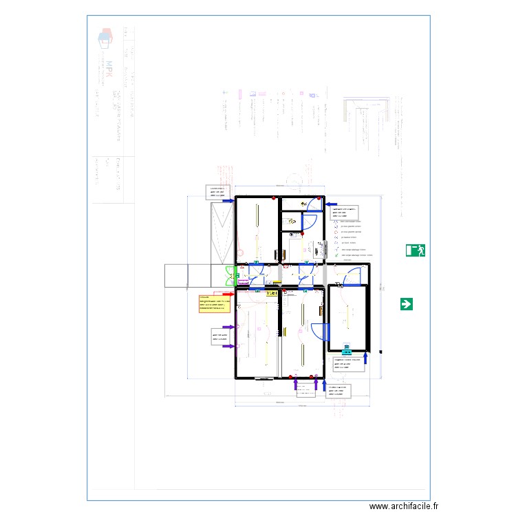 OFRITES. Plan de 10 pièces et 88 m2