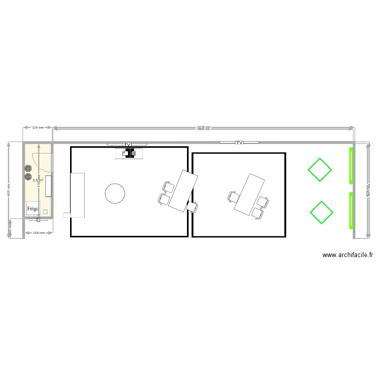 bel habitat 2025 (2). Plan de 1 pièce et 4 m2