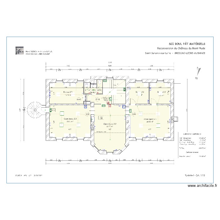 Plan Electrique R+2 Mont Rude APS 04. Plan de 0 pièce et 0 m2