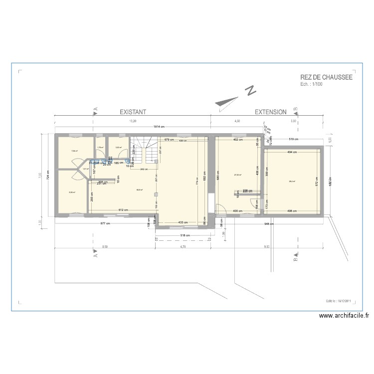 Seb & Myriam DAVID. Plan de 8 pièces et 146 m2