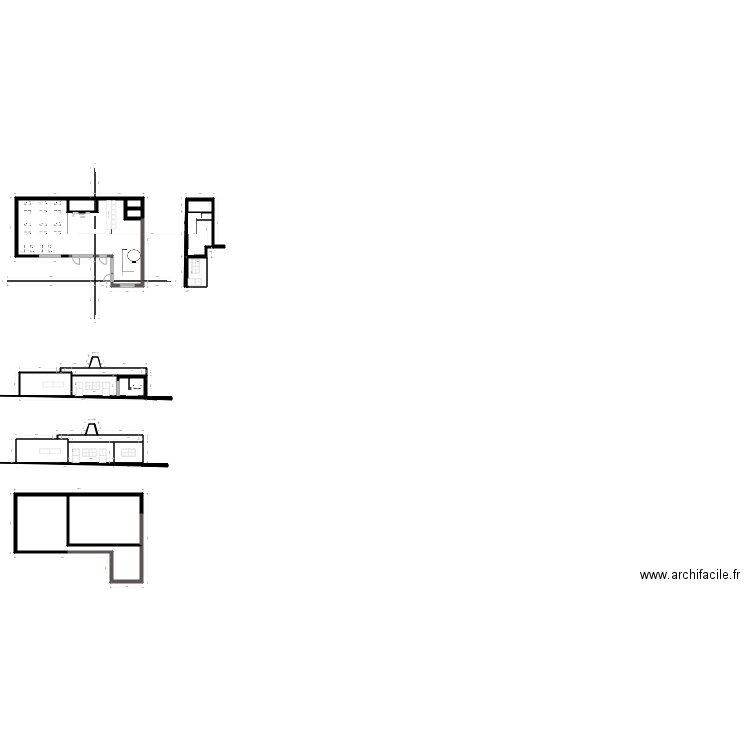 Plan friterie johan 3. Plan de 26 pièces et 417 m2