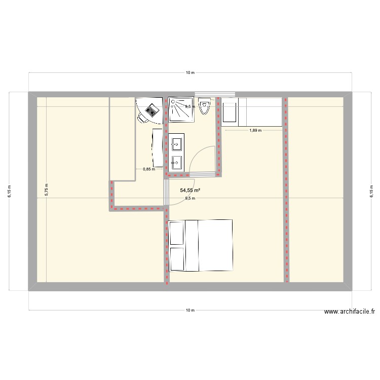 Saint Gervais 2. Plan de 8 pièces et 154 m2