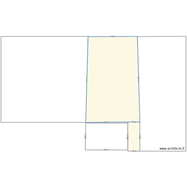 dp2. Plan de 2 pièces et 128 m2