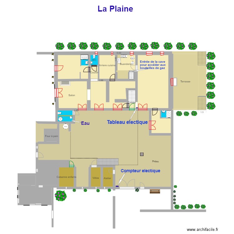 La  plaine  cour V. Plan de 31 pièces et 568 m2