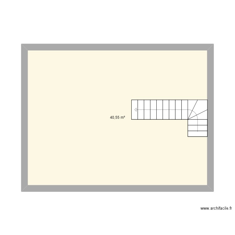 projet MAM. Plan de 1 pièce et 41 m2