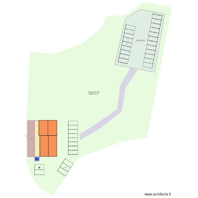 College Extérieur V1. Plan de 3 pièces et 119 m2