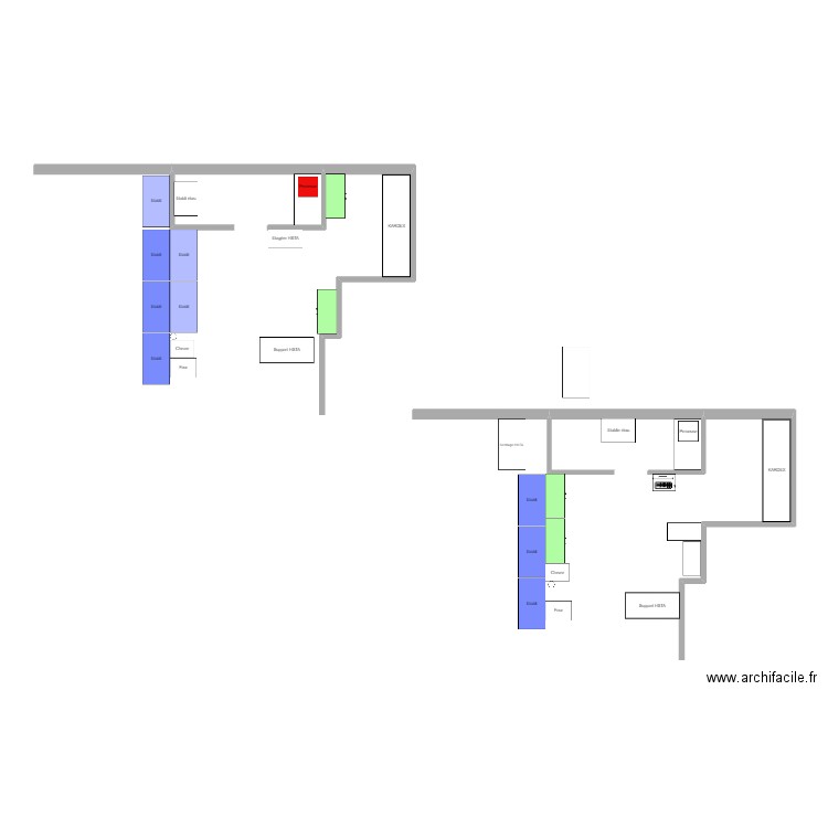 Implantation etablie 2. Plan de 0 pièce et 0 m2