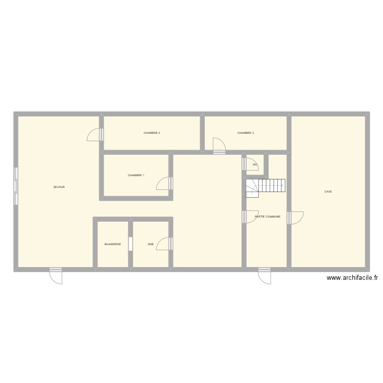 GOEMINNE 1. Plan de 9 pièces et 199 m2