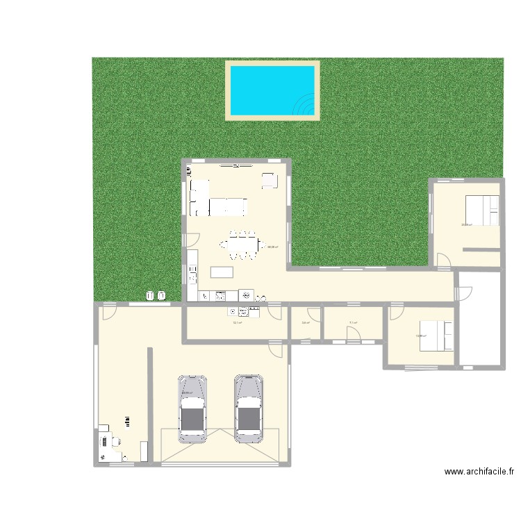 House Dream. Plan de 7 pièces et 214 m2