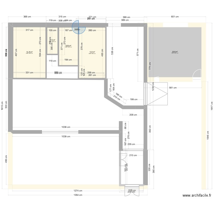 PLAN 2. Plan de 5 pièces et 64 m2