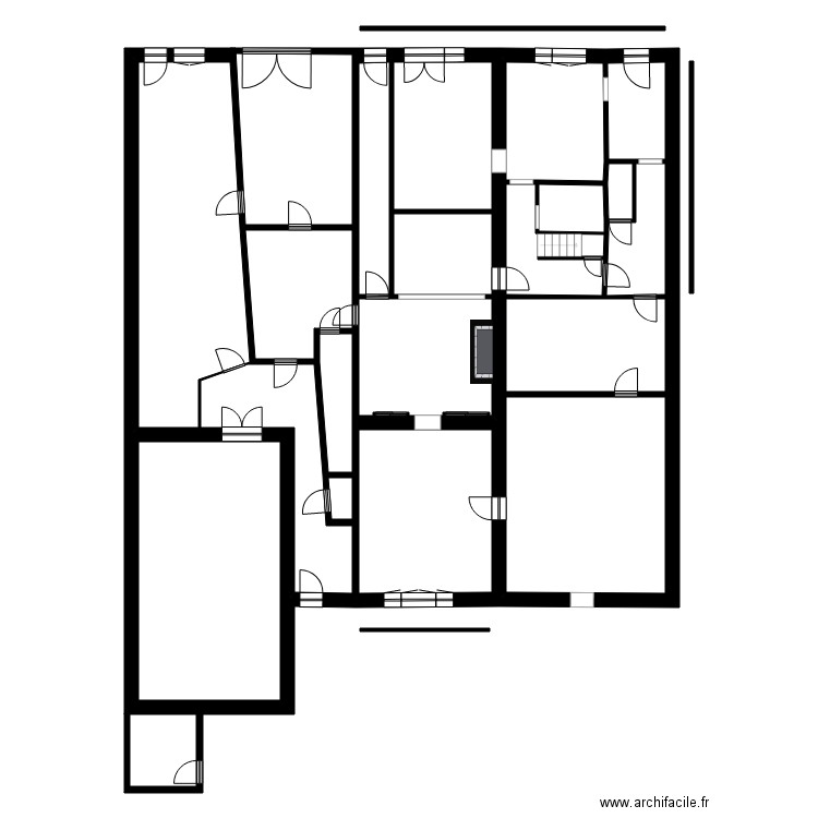 LEGROS. Plan de 23 pièces et 657 m2