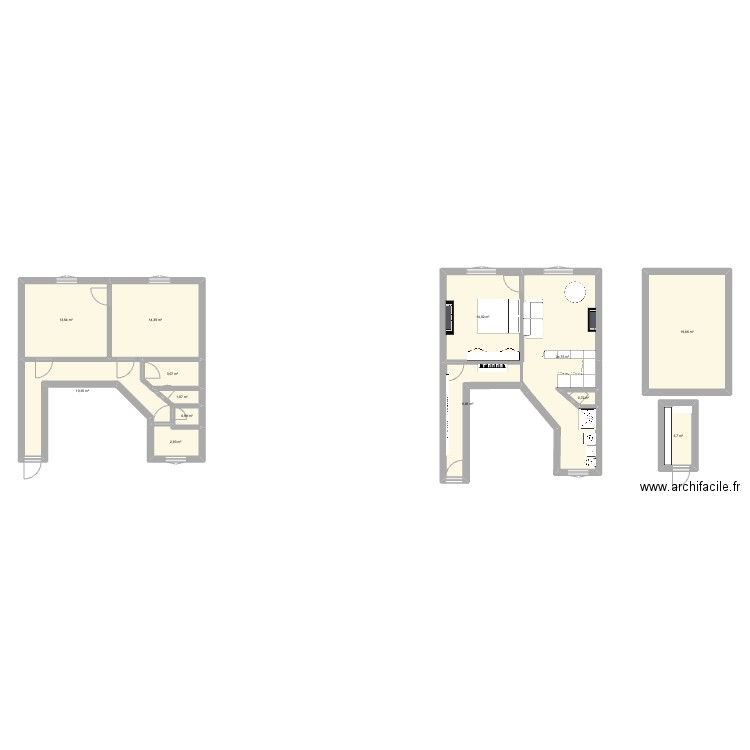 Louis. Plan de 13 pièces et 116 m2